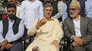 Asked about National Conference’s earlier offer of support made to the PDP, Omar Abdullah said that was a one-time offer.(Waseem Andrabi/HT Photo) Asked about National Conference’s earlier offer of support made to the PDP, Omar Abdullah said that was a one-time offer.(Waseem Andrabi/HT Photo)