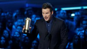 Actor Chris Pratt accepts the Generation Award at the 2018 MTV Movie & TV Awards.(REUTERS) Actor Chris Pratt accepts the Generation Award at the 2018 MTV Movie & TV Awards.(REUTERS)