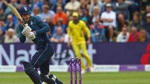 England's Alex Hales plays a shot during play in the 2nd One Day International (ODI) cricket match between England and Australia at Sophia Gardens cricket ground in Cardiff.(AFP) England's Alex Hales plays a shot during play in the 2nd One Day International (ODI) cricket match between England and Australia at Sophia Gardens cricket ground in Cardiff.(AFP)