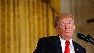 US President Donald Trump addresses a meeting of the National Space Council in the East Room of the White House in WashingtoN.(REUTERS) US President Donald Trump addresses a meeting of the National Space Council in the East Room of the White House in WashingtoN.(REUTERS)