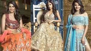 Miss India 2018 Anukreethy Vas and other Miss India contestants show off bridal-ready lehengas. (Instagram) Miss India 2018 Anukreethy Vas and other Miss India contestants show off bridal-ready lehengas. (Instagram)
