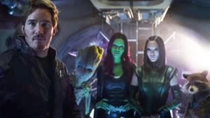 The Guardians of the Galaxy in a still from Avengers: Infinity War. The Guardians of the Galaxy in a still from Avengers: Infinity War.