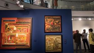 The exhibition will go on till October 28.(Satish Bate/HT Photo) The exhibition will go on till October 28.(Satish Bate/HT Photo)