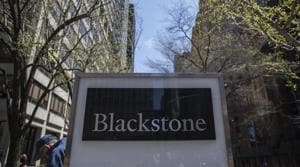 Signage is displayed outside Blackstone Group LP headquarters in New York, US.(Victor J. Blue/Bloomberg) Signage is displayed outside Blackstone Group LP headquarters in New York, US.(Victor J. Blue/Bloomberg)