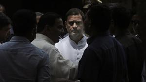 Congress party president Rahul Gandh.(AP) Congress party president Rahul Gandh.(AP)