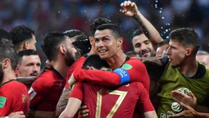 Cristiano Ronaldo scored a hat-trick during Portugal’s FIFA World Cup 2018 opener against Spain.(AFP) Cristiano Ronaldo scored a hat-trick during Portugal’s FIFA World Cup 2018 opener against Spain.(AFP)
