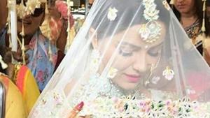 Choti Bahu actor Rubina Dilaik married Abhinav Shukla in Shimla on Thursday.(Twitter) Choti Bahu actor Rubina Dilaik married Abhinav Shukla in Shimla on Thursday.(Twitter)