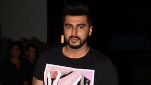 Actor Arjun Kapoor at the wrap-up party of his upcoming film Namaste England in Mumbai on June 20, 2018.(IANS) Actor Arjun Kapoor at the wrap-up party of his upcoming film Namaste England in Mumbai on June 20, 2018.(IANS)