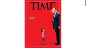 The powerful original photograph, taken at the scene of a border detention by Getty Images photographer John Moore, became one of the iconic images in the flurry of media coverage about the separation of families.(Time Magazine/Getty Images) The powerful original photograph, taken at the scene of a border detention by Getty Images photographer John Moore, became one of the iconic images in the flurry of media coverage about the separation of families.(Time Magazine/Getty Images)