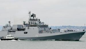 Indian Navy frigate INS Trikand (F51) of the Talwar class (modified Russian Krivak III class) frigate entering Portsmouth Naval Base, UK, on 12 July 2013.(File Photo) Indian Navy frigate INS Trikand (F51) of the Talwar class (modified Russian Krivak III class) frigate entering Portsmouth Naval Base, UK, on 12 July 2013.(File Photo)