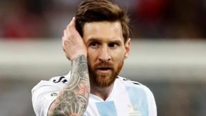 Lionel Messi reacts after Argentina’s 3-0 loss against Croatia in the FIFA World Cup 2018 on Thursday.(REUTERS) Lionel Messi reacts after Argentina’s 3-0 loss against Croatia in the FIFA World Cup 2018 on Thursday.(REUTERS)