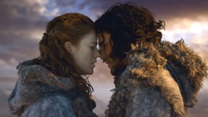 Kit Harington and Rose Leslie met on the show in 2012. Kit Harington and Rose Leslie met on the show in 2012.