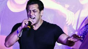 Indian Bollywood actor Salman Khan sings during the music launch of the upcoming action thriller Hindi film Race 3 in Mumbai.(AFP) Indian Bollywood actor Salman Khan sings during the music launch of the upcoming action thriller Hindi film Race 3 in Mumbai.(AFP)