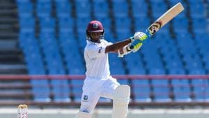 Shane Dowrich’s rich vein of form continued on his home ground Saturday at the Kensington Oval vs Sri Lanka in the final Test.(AFP) Shane Dowrich’s rich vein of form continued on his home ground Saturday at the Kensington Oval vs Sri Lanka in the final Test.(AFP)