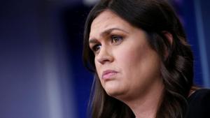 US White House Press Secretary Sarah Huckabee Sanders holds the daily briefing at the White House in Washington, D.C., U.S. June 14, 2018.(Reuters File Photo) US White House Press Secretary Sarah Huckabee Sanders holds the daily briefing at the White House in Washington, D.C., U.S. June 14, 2018.(Reuters File Photo)