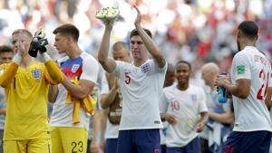 Get highlights of the match between England and Panama here. England rout Panama to seal qualification for the knockout rounds.(AP) Get highlights of the match between England and Panama here. England rout Panama to seal qualification for the knockout rounds.(AP)