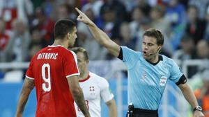 Serbia have complained to FIFA over the referring of German official Felix Brych in their loss to Switzerland in the World Cup 2018 encounter.(AP) Serbia have complained to FIFA over the referring of German official Felix Brych in their loss to Switzerland in the World Cup 2018 encounter.(AP)