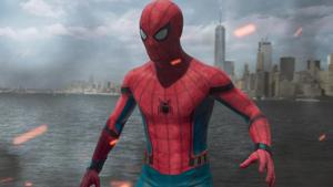 Spider-Man in New York Harbour on the Staten Island Ferry in a still from Spider-Man: Homecoming. Spider-Man in New York Harbour on the Staten Island Ferry in a still from Spider-Man: Homecoming.