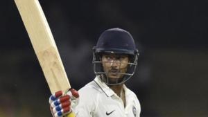 Mayank Agarwal scored 112 in 102 balls for India A against West Indies A.(Virendra Singh Gosain/HT PHOTO) Mayank Agarwal scored 112 in 102 balls for India A against West Indies A.(Virendra Singh Gosain/HT PHOTO)