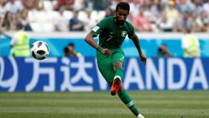 Saudi Arabia's Salman Al-Faraj scored the FIFA World Cup 2018’s eighteenth penalty in their Group A game vs Egypt.(REUTERS) Saudi Arabia's Salman Al-Faraj scored the FIFA World Cup 2018’s eighteenth penalty in their Group A game vs Egypt.(REUTERS)