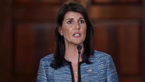 Nikki Haley is travelling to India for the first time as the US ambassador to the UN.(REUTERS) Nikki Haley is travelling to India for the first time as the US ambassador to the UN.(REUTERS)
