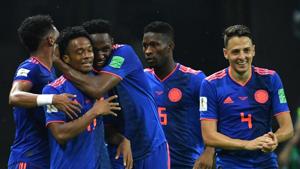 If Colombia (in pic) beat Senegal, they will qualify for the pre-quarterfinals of FIFA World Cup 2018.(AFP) If Colombia (in pic) beat Senegal, they will qualify for the pre-quarterfinals of FIFA World Cup 2018.(AFP)