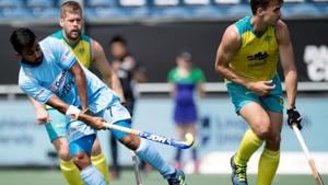 India captain Manpreet Singh takes a shot against Australia in a Champions Trophy match.(Frank Uijlenbroek) India captain Manpreet Singh takes a shot against Australia in a Champions Trophy match.(Frank Uijlenbroek)