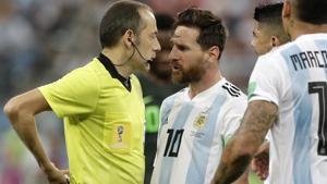 Lionel Messi in action during Argentina’s FIFA World Cup 2018 encounter against Nigeria on Tuesday.(AP) Lionel Messi in action during Argentina’s FIFA World Cup 2018 encounter against Nigeria on Tuesday.(AP)
