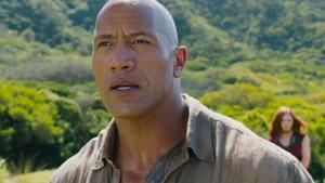 Dwayne Johnson in a still from Jumanji: Welcome to the Jungle. Dwayne Johnson in a still from Jumanji: Welcome to the Jungle.