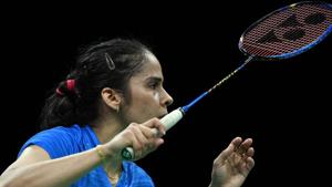 Top Indian shuttler Saina Nehwal went down 15-21, 13-21 to world No 2 Akane Yamaguchi of Japan in the Malaysia Open.(AFP) Top Indian shuttler Saina Nehwal went down 15-21, 13-21 to world No 2 Akane Yamaguchi of Japan in the Malaysia Open.(AFP)