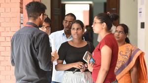 Ramjas College, Hindu College, Daulat Ram College, Gargi College and Shyama Prasad Mukherji College saw the highest admissions.(Raj K Raj/HT Photo) Ramjas College, Hindu College, Daulat Ram College, Gargi College and Shyama Prasad Mukherji College saw the highest admissions.(Raj K Raj/HT Photo)