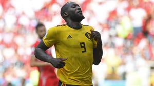 Romelu Lukaku in action during the 2018 FIFA World Cup Group G match between Belgium and Tunisia at the Spartak Stadium in Moscow on June 23, 2018.(AFP) Romelu Lukaku in action during the 2018 FIFA World Cup Group G match between Belgium and Tunisia at the Spartak Stadium in Moscow on June 23, 2018.(AFP)