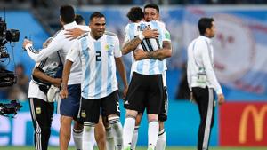 Argentina are one of fourteen teams already into the FIFA World Cup 2018 knockout stage.(AFP) Argentina are one of fourteen teams already into the FIFA World Cup 2018 knockout stage.(AFP)