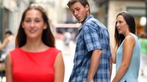 The ‘distracted boyfriend’ photo became a hit on the internet last year (Twitter) The ‘distracted boyfriend’ photo became a hit on the internet last year (Twitter)
