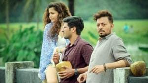 Karwaan stars Irrfan Khan, Dulquer Salmaan and Mithila Palkar. Karwaan stars Irrfan Khan, Dulquer Salmaan and Mithila Palkar.