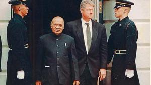 Former PM PV Narasimha Rao and US President Bill Clinton were among the leaders from both sides that helped shape a stable bilateral relationship between the two countries.(PIB) Former PM PV Narasimha Rao and US President Bill Clinton were among the leaders from both sides that helped shape a stable bilateral relationship between the two countries.(PIB)
