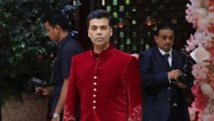Mumbai: Filmmaker Karan Johar during engagement of Akash Ambani and Shloka Mehta at Antilia in Mumbai on June 28, 2018. (Photo: IANS)(IANS) Mumbai: Filmmaker Karan Johar during engagement of Akash Ambani and Shloka Mehta at Antilia in Mumbai on June 28, 2018. (Photo: IANS)(IANS)