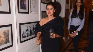 Kajol was at an awards function where she was felicitated in Mumbai on Friday.(Viral Bhayani) Kajol was at an awards function where she was felicitated in Mumbai on Friday.(Viral Bhayani)