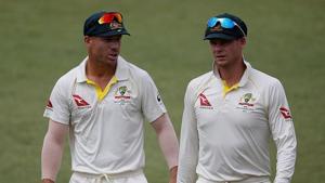 David Warner (L) and Steve Smith were both banned for a year by Cricket Australia for ball tampering.(Twitter) David Warner (L) and Steve Smith were both banned for a year by Cricket Australia for ball tampering.(Twitter)