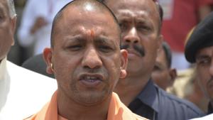 Uttar Pradesh chief minister Yogi Adityanath addresses media. The SBSP is likely to discuss issues such as the alleged neglect of its party workers by the BJP government in Uttar Pradesh, a leader said.(Sakib Ali/HT File Photo) Uttar Pradesh chief minister Yogi Adityanath addresses media. The SBSP is likely to discuss issues such as the alleged neglect of its party workers by the BJP government in Uttar Pradesh, a leader said.(Sakib Ali/HT File Photo)