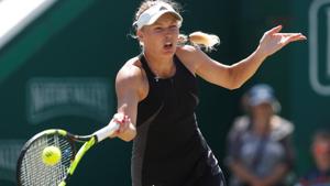Denmark's Caroline Wozniacki in action during the final against Belarus' Aryna Sabalenka.(REUTERS) Denmark's Caroline Wozniacki in action during the final against Belarus' Aryna Sabalenka.(REUTERS)