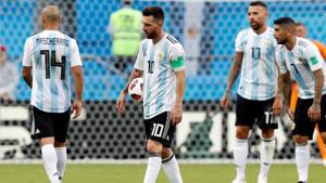 Argentina players after losing their Round of 16 match to France in the FIFA World Cup on Saturday.(Reuters) Argentina players after losing their Round of 16 match to France in the FIFA World Cup on Saturday.(Reuters)