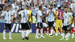 Argentina were defeated by France in their FIFA World Cup 2018 Round of 16 encounter on Saturday.(AP) Argentina were defeated by France in their FIFA World Cup 2018 Round of 16 encounter on Saturday.(AP)