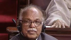 Former Rajya Sabha Deputy Chairperson PJ Kurien. With Kurien retiring, the big political battle in the monsoon session of Parliament will be the election for his successor.(PTI) Former Rajya Sabha Deputy Chairperson PJ Kurien. With Kurien retiring, the big political battle in the monsoon session of Parliament will be the election for his successor.(PTI)