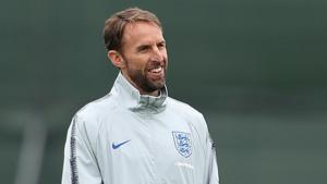 England Coach Gareth Southgate attends a training session.(REUTERS) England Coach Gareth Southgate attends a training session.(REUTERS)