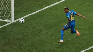 Neymar scored his first goal of the FIFA World Cup 2018 against Costa Rica in injury time.(Reuters) Neymar scored his first goal of the FIFA World Cup 2018 against Costa Rica in injury time.(Reuters)