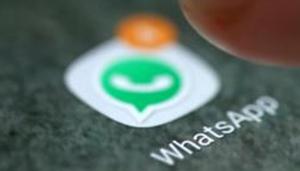The WhatsApp app logo is seen on a smartphone in this picture illustration taken September 15, 2017.(REUTERS File Photo) The WhatsApp app logo is seen on a smartphone in this picture illustration taken September 15, 2017.(REUTERS File Photo)