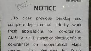 The survey of India is already flooded with 200 applications and have now put a notice at their office stating that they will not entertain any proposal till August 31, 2018.(HT PHOTO) The survey of India is already flooded with 200 applications and have now put a notice at their office stating that they will not entertain any proposal till August 31, 2018.(HT PHOTO)