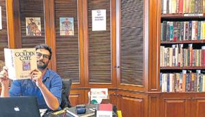 Raju Singh is the owner of Chapter 101 book store in Gurugram’s South Point Mall which sells harbounds of old books. C(HT Photo) Raju Singh is the owner of Chapter 101 book store in Gurugram’s South Point Mall which sells harbounds of old books. C(HT Photo)
