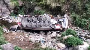 48 people died in Pauri bus mishap on Sunday.(HT Photo)